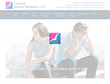 Tablet Screenshot of carolinadivorcemediators.com